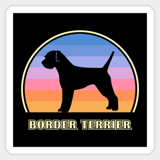 Border Terrier Vintage Sunset Dog Sticker